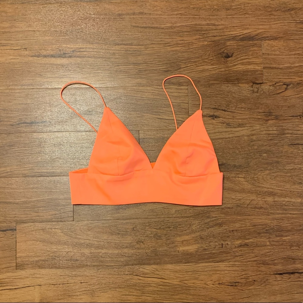 Orange Tobi Triangle Crop Top